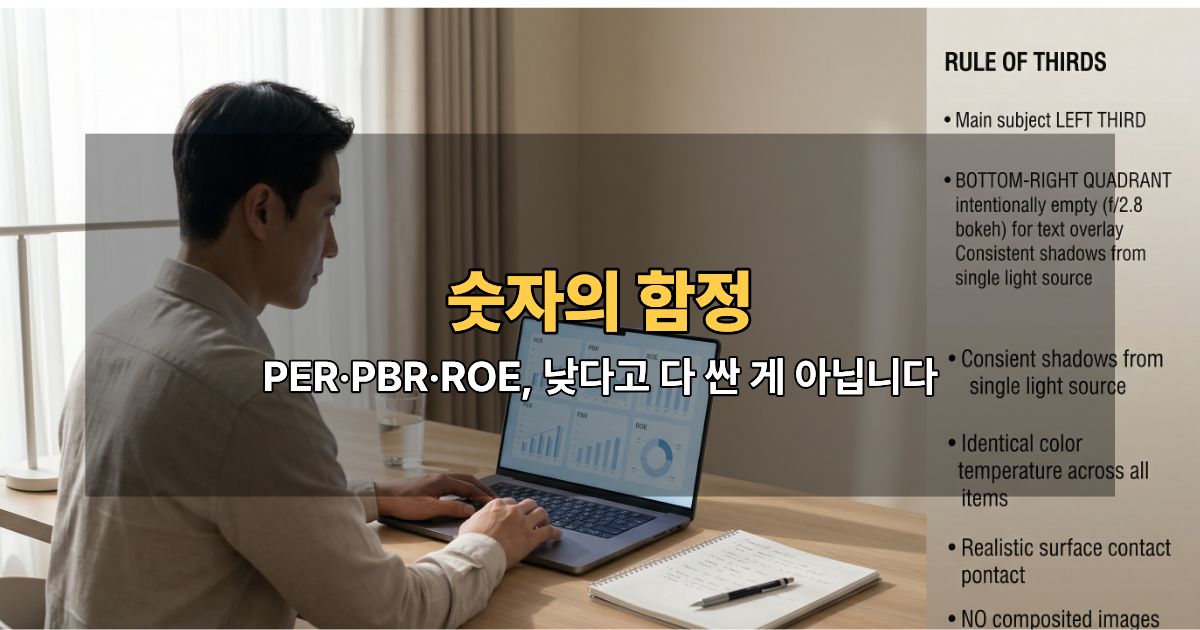 PER PBR ROE 해석 실전 가이드 — 가치 함정을 피하는 법
